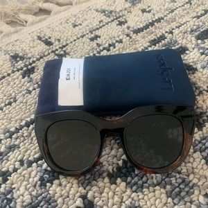 Le Spec Air Heart Sunglasses in Tort
